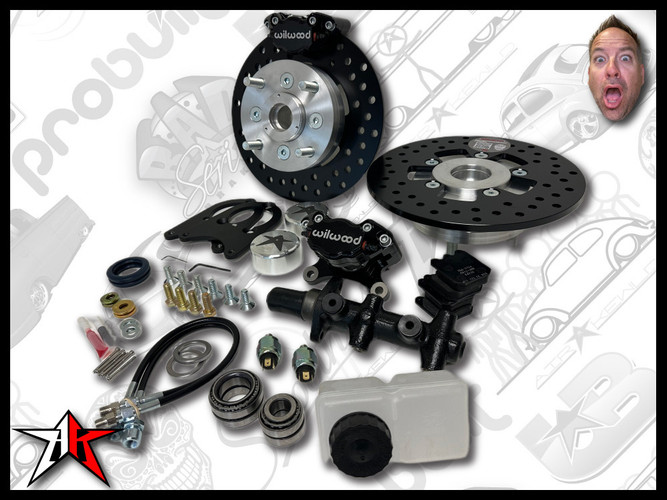 1969-1977 Classic VW Beetle Ghia Thing Front Disc Brake Kit | 4 Lug