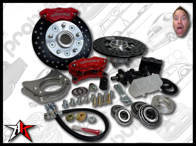 1955-1963 Classic VW Type 2 Split Bus Kombi Transporter Front Disc Brake Kit | 5 Lug