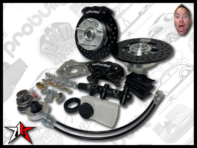 1964-1975 Classic VW Type 2 Split Bus Kombi Transporter Brazilian Front Disc Brake Kit | 5 Lug