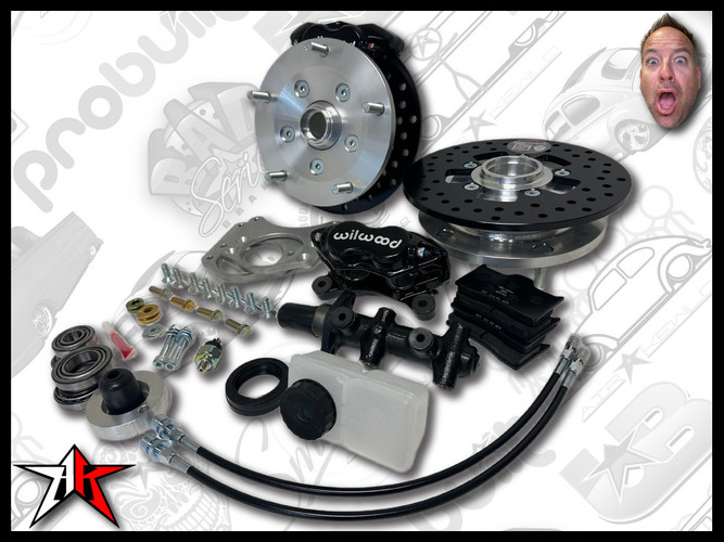 1964-1975 Classic VW Type 2 Split Bus Kombi Transporter Brazilian Front Disc Brake Kit | 5x205mm Wide