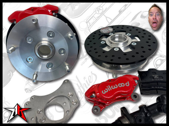 1964-1975 Classic VW Type 2 Split Bus Kombi Transporter Brazilian Front Disc Brake Kit | 5x205mm Wide
