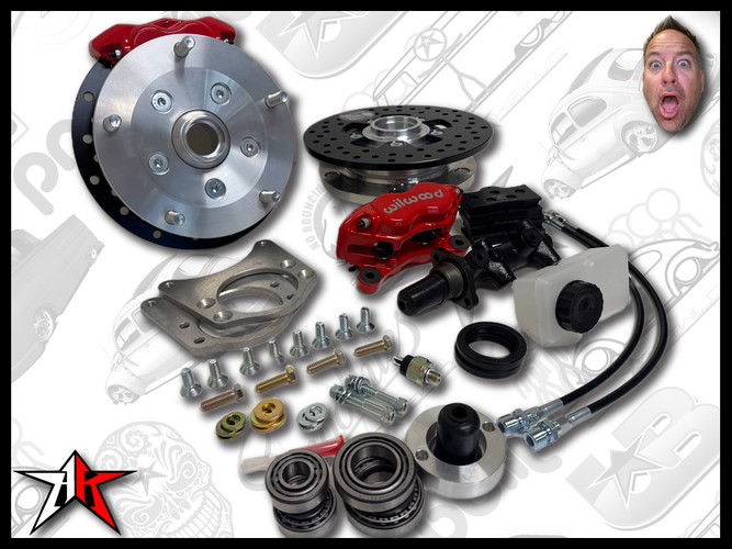 1964-1975 Classic VW Type 2 Split Bus Kombi Transporter Brazilian Front Disc Brake Kit | 5x205mm Wide
