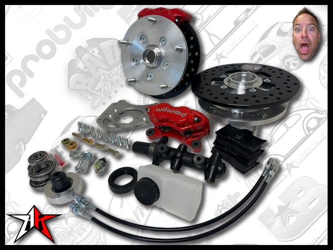 1964-1975 Classic VW Type 2 Split Bus Kombi Transporter Brazilian Front Disc Brake Kit | 5x205mm Wide