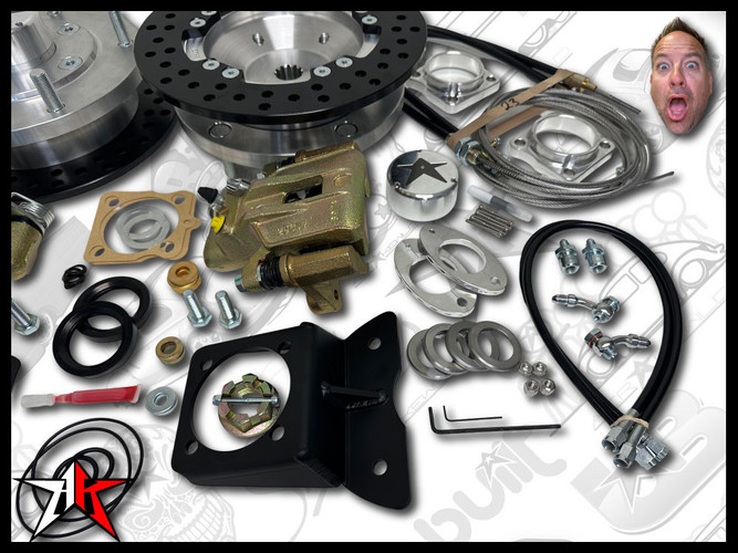 Classic VW Rear Disc Brake Kit | 1949-1965 Beetle Ghia | 5x205mm Wide