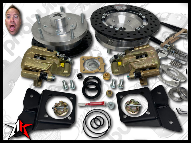 Classic VW Rear Disc Brake Kit | 1966-1967 Beetle Ghia | 5x205mm Wide