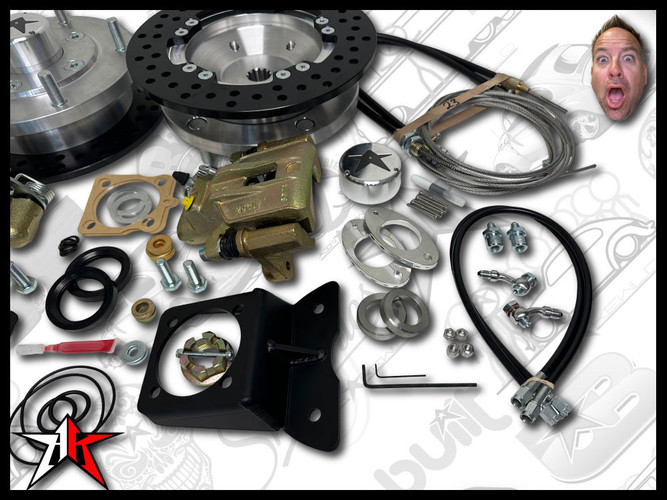 Classic VW Rear Disc Brake Kit | 1966-1967 Beetle Ghia | 5x205mm Wide