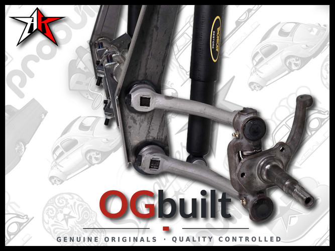 Complete OGbuilt Adjustable Front Axle Beam Assembly | 1949-1965 Classic VW Type 1 Beetle Ghia