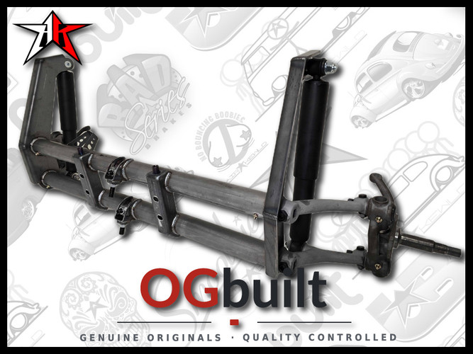 Complete OGbuilt Adjustable Front Axle Beam Assembly | 1949-1965 Classic VW Type 1 Beetle Ghia