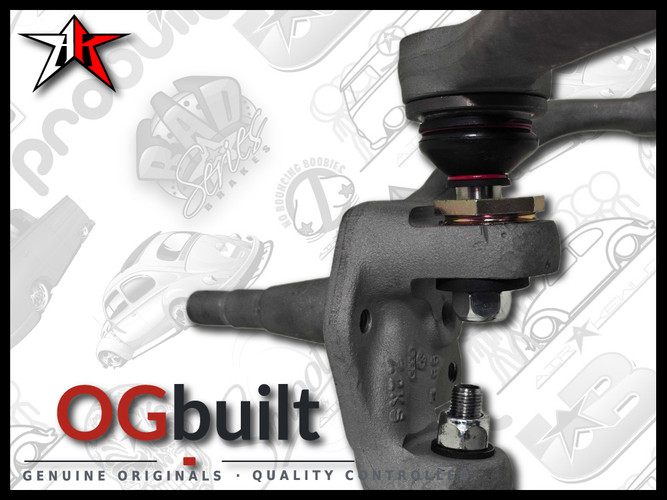 Complete OGbuilt Adjustable Front Axle Beam Assembly | 1966-1968 Classic VW Type 1 Beetle Ghia