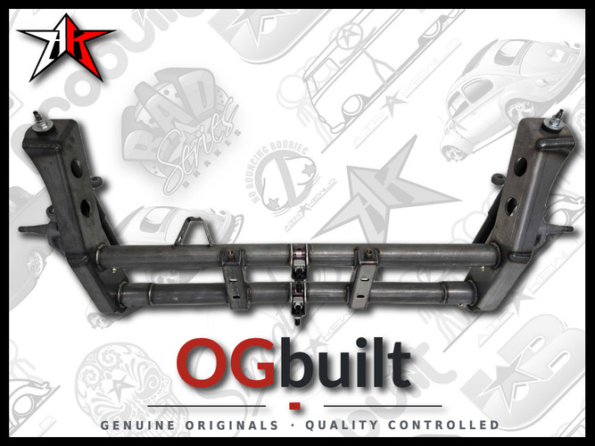 Complete OGbuilt Adjustable Front Axle Beam Assembly | 1969-1977 Classic VW Type 1 Beetle Ghia