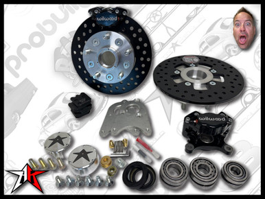 5x130mm Classic Porsche 356 Front Disc Brake Conversion Kit - fits