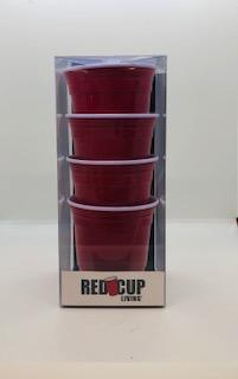 Red Cup Living Reusable 5 oz Cups (Set of 4)