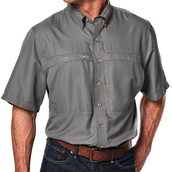 Game Guard Outdoors Men's Vented MicroFiber Shirt in Gun Metal