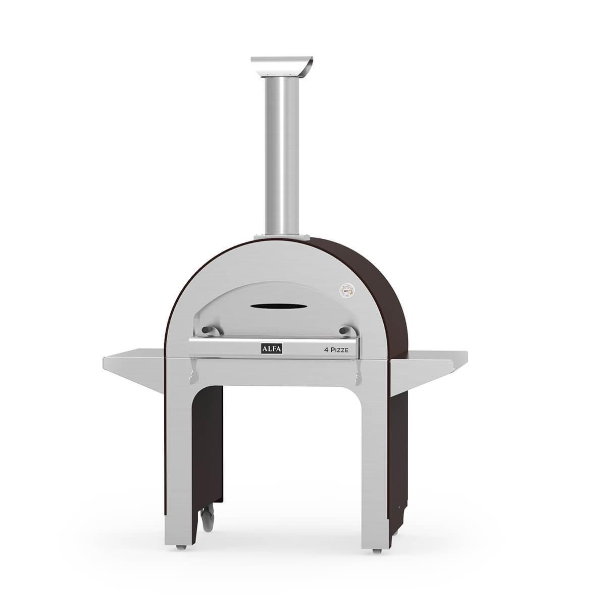 ALFA 4 Pizza - garden wood-fired oven - Copper (With Base)