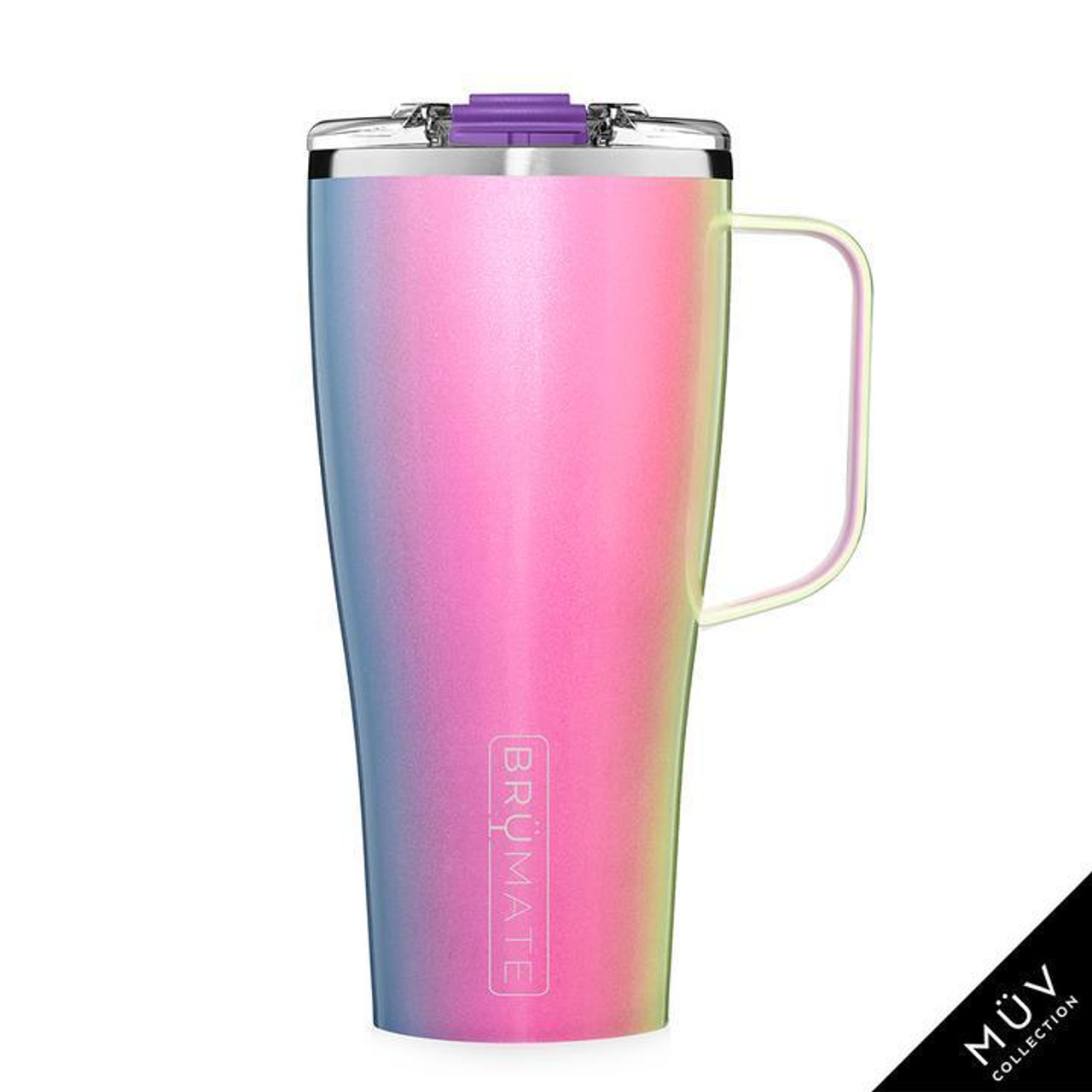 BruMate Highball 12oz Insulated Highball Cocktail Tumbler With Splash-proof  Lid - Made With Triple Insulated Stainless Steel, Glitter Mermaid 