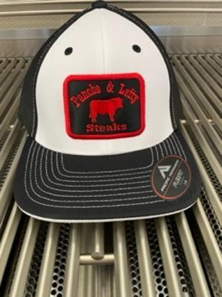 P&L Steaks - Flex Fit Hat Red/Black Logo Black Bill