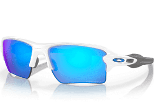 Oakley - Flak® 2.0 XL Prizm Sapphire Lenses Polished White Frame