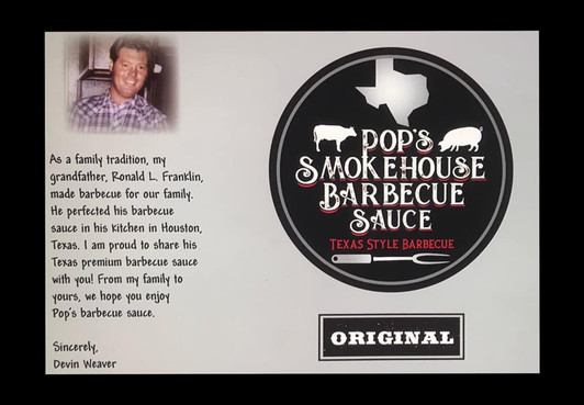 Pop's Smokehouse Barbecue Sauce