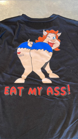 Champion BBQ Supply | Eat My Ass Shirt | Black