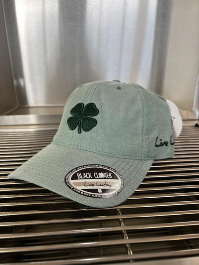 Black Clover Soft Luck 8 - Adjustable - Kelly Green with Champion BBQ supply Logo