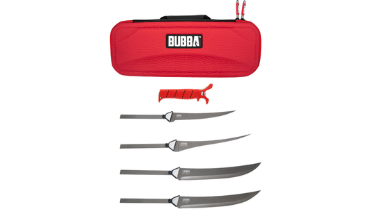 BUBBA Complete Kitchen and Steak Knife Set for all your kitchen cutting  needs with G10 Handles, Premium German Stainless Steel and a Parawood Knife