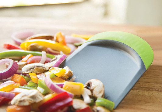 Fox Run - 3-In-1 Bowl Scraper/Flat Cutter, Green