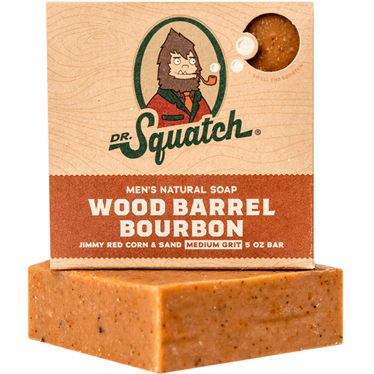 Dr. Squatch - Wood Barrel Bourbon Bar Soap