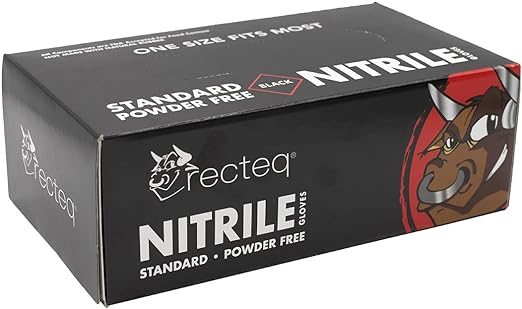 recteq - Black Nitrile Gloves
