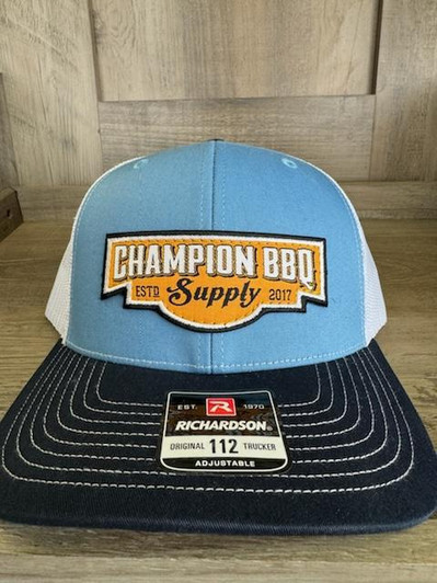 Champion BBQ Supply - Richardson Light Blue & Navy Hat