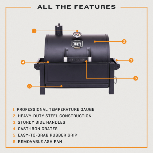 Oklahoma Joe's® - Rambler Tabletop Charcoal Grill