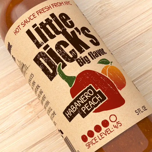 Little Dick's - Habanero Peach Hot Sauce