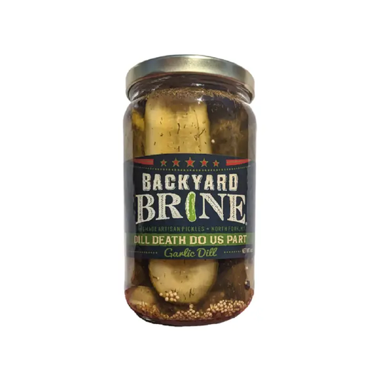 Backyard Brine - Dill Death Do Us Part - Garlic Dill Pickles,16 oz