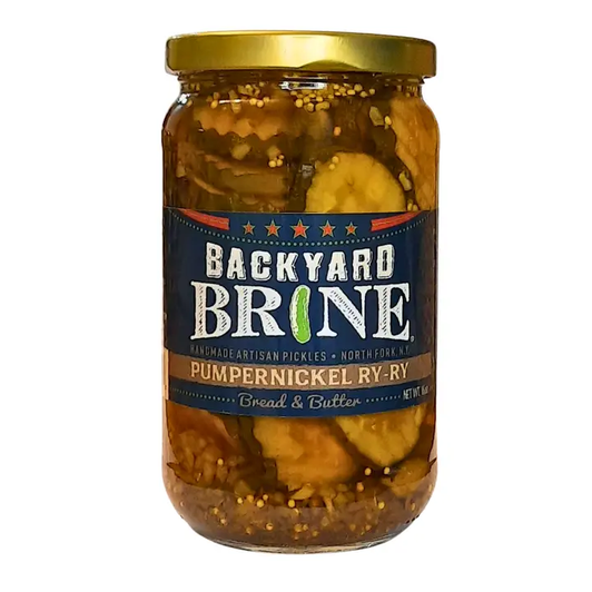 Backyard Brine - Pumpernickel Ry-Ry - Bread & Butter Pickles, 16oz