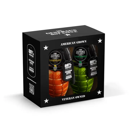 The General's Hot Sauce 2 Pack - Danger Close & Hooah Jalapeño