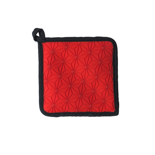 Protect hands and surfaces in style with this silicone and fabric potholder. The fabric lining provides a comfortable grip while the silicone exterior offers maximum heat and stain resistance.

ASFPH41
