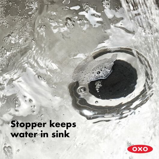 OXO | 2-in-1 Silicone Sink Strainer with Stopper