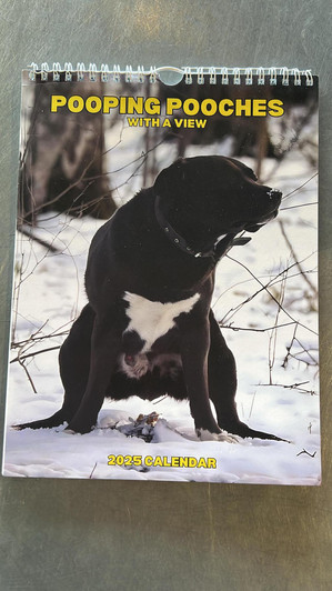 Pooping Pooches with a view Calender
