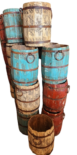 Luises Perez Imports LLC - Rustic Barrel Medium Red *