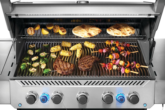 Napoleon - New Prestige 665 RSIB with Infrared Side and Rear Burner Gas Grill