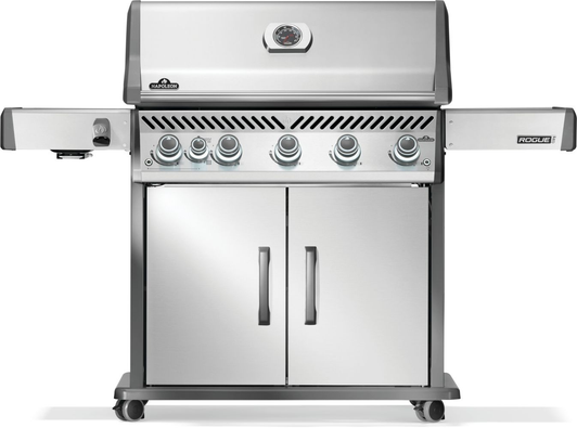 Napoleon - Stainless Rogue PRO 625 SIB with Infrared Side Burner Gas Grill