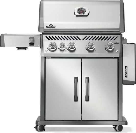 Napoleon - Stainless Steel Rogue PRO 525 SIB with Infrared Side Burner Gas Grill