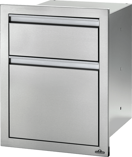 Napoleon - 18" X 24" Double Drawer: Large And Standard, Stainless Steel