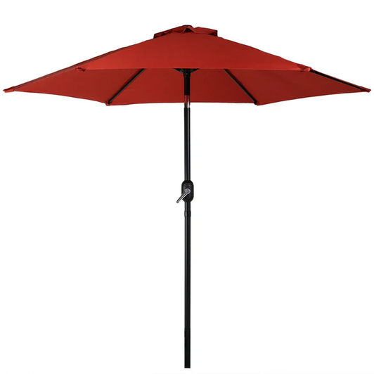Sunnydaze Decor - 7.5' Patio Umbrella With Tilt & Crank Burnt Orange