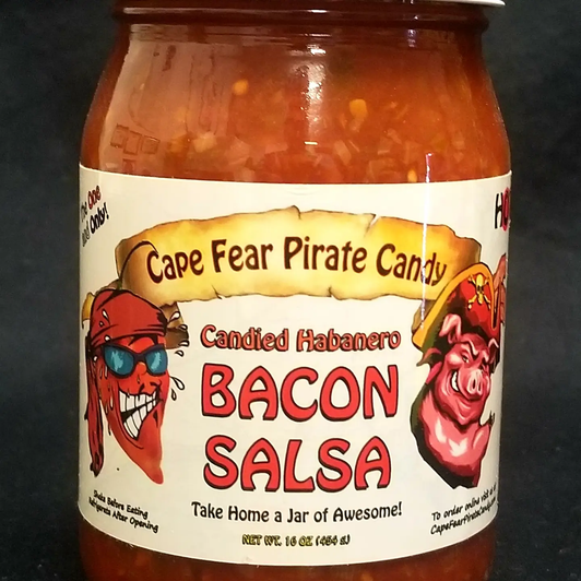 Cape Fear Pirate Candy | Candied Habanero Bacon Salsa - Hot