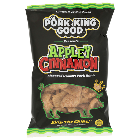 Pork King Good | Appley Cinnamon Flavored Pork Rinds 3oz