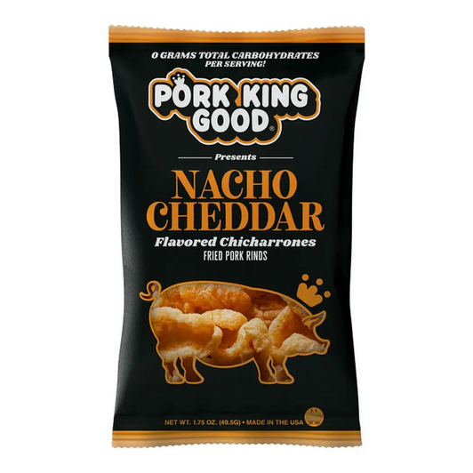 Pork King Good | Nacho Cheddar Pork Rinds 1.75oz Bag