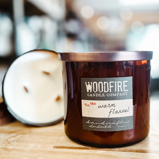 Woodfire Candle Company |  Amber 3-wick Tumbler Jar