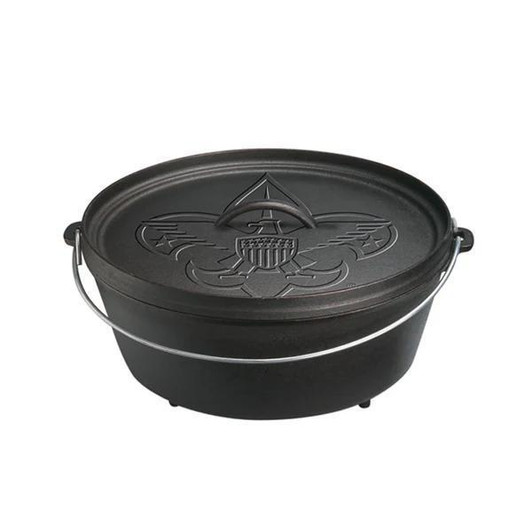 Lodge - 12 Inch / 6 Quart Cast Iron Scouts Camp Dutch Oven