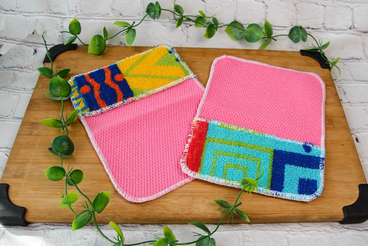 scrub-wow | Scrub & Clean Multi-Purpose Household Cleaning Scrub-Cloth