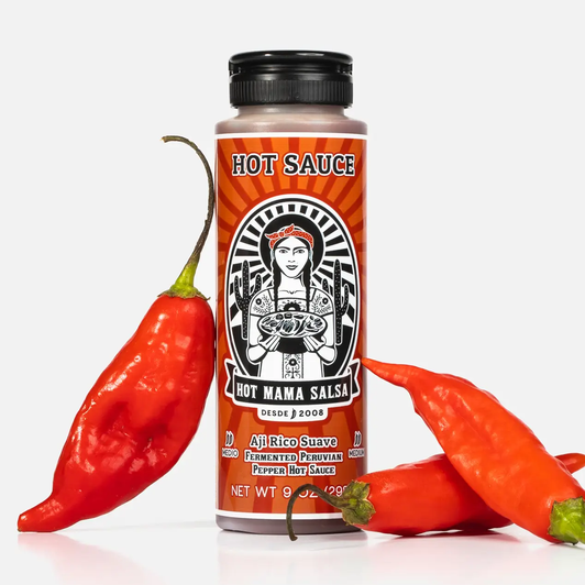 Hot Mama Salsa | Aji Rico Suave Fermented Peruvian Pepper Hot Sauce